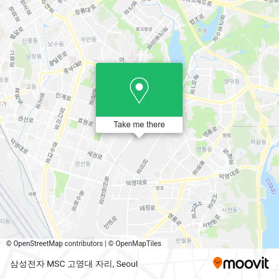 삼성전자 MSC 고영대 자리 map