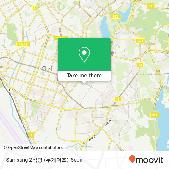 Samsung 2식당 (투게더홀) map