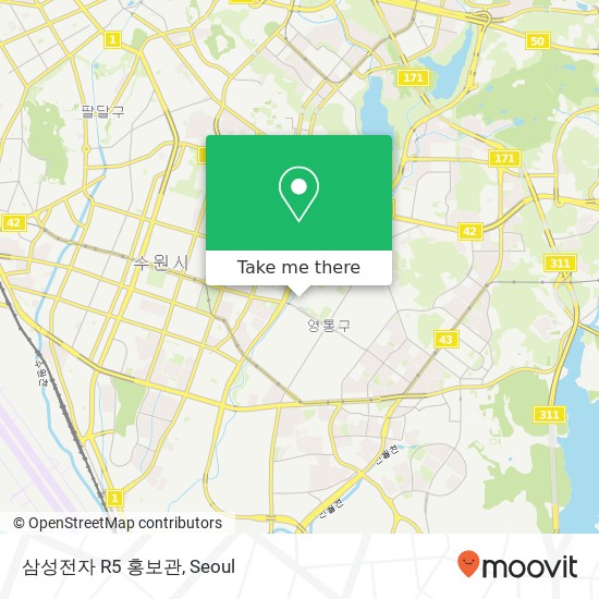 삼성전자 R5 홍보관 map