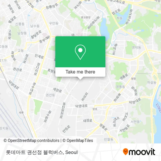 롯데마트 권선점 블럭버스 map