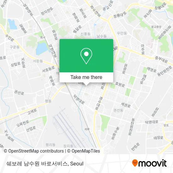 쉐보레 남수원 바로서비스 map