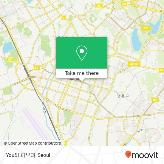 You&I 피부과 map