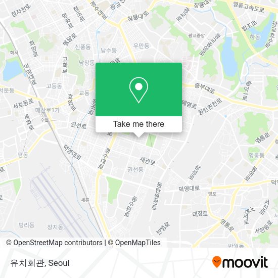유치회관 map