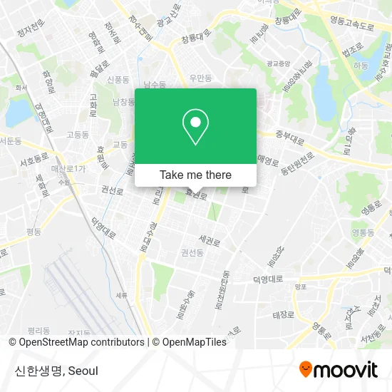 신한생명 map