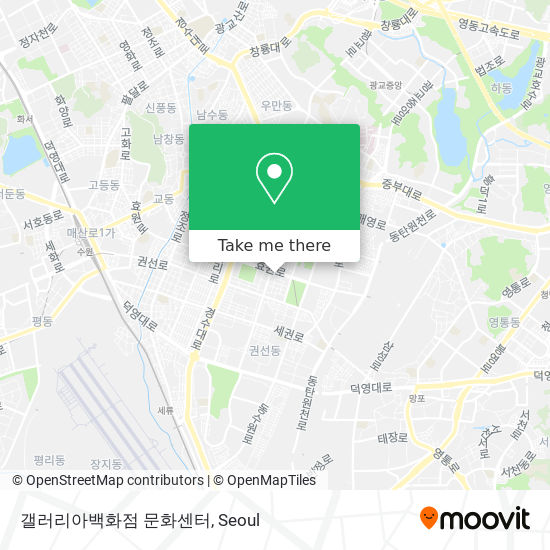 갤러리아백화점 문화센터 map