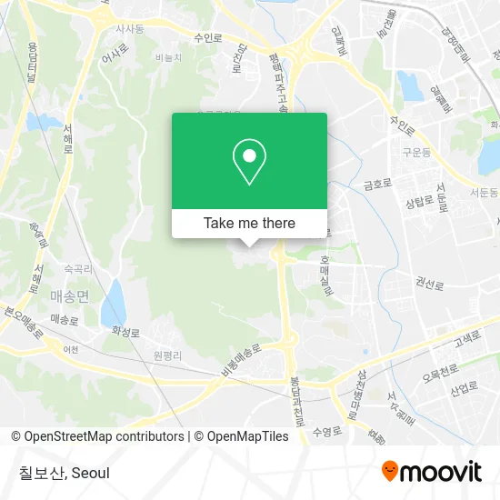 칠보산 map
