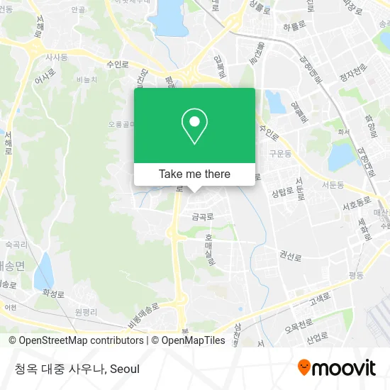 청옥 대중 사우나 map