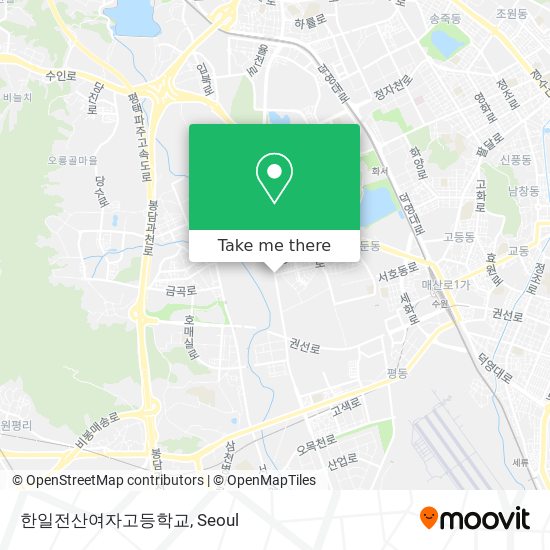 한일전산여자고등학교 map