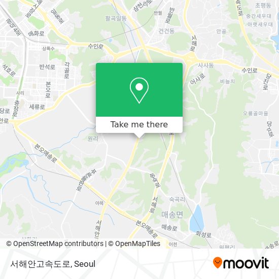 서해안고속도로 map
