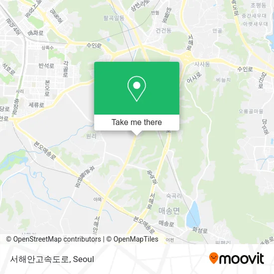 서해안고속도로 map