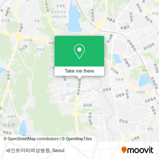 세인트마리여성병원 map
