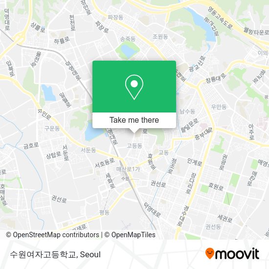 수원여자고등학교 map