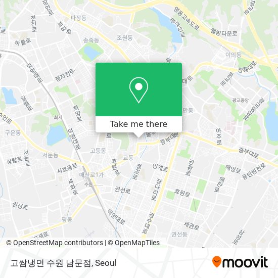 고쌈냉면 수원 남문점 map