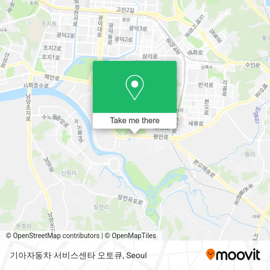 기아자동차 서비스센타 오토큐 map