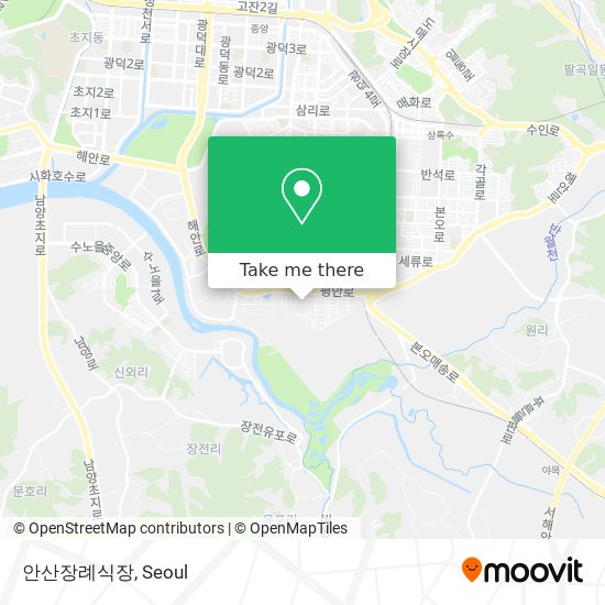안산장례식장 map