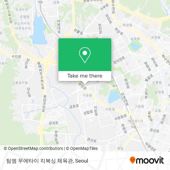 팀엠 무에타이 킥복싱 체육관 map