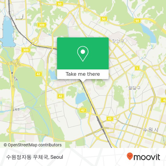 수원정자동 우체국 map