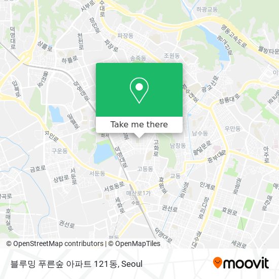 블루밍 푸른숲 아파트 121동 map