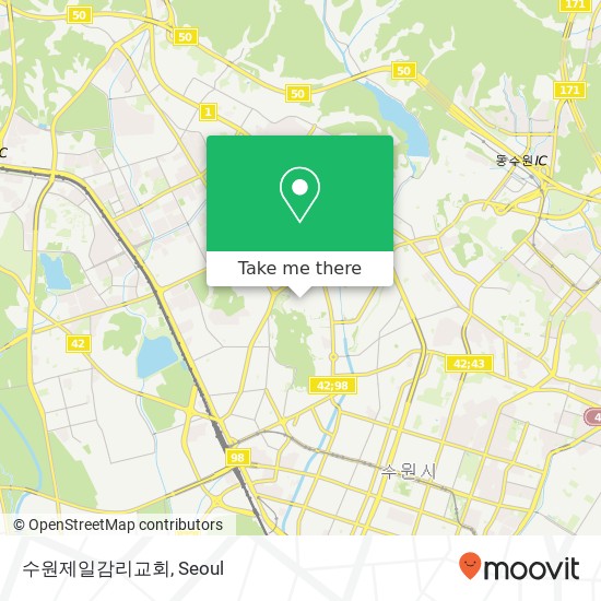 수원제일감리교회 map