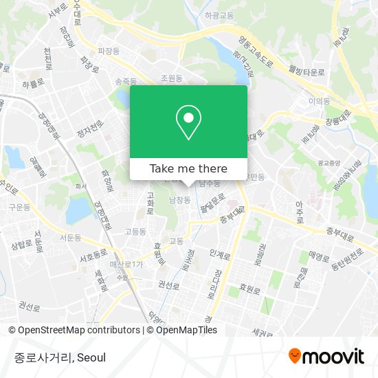 종로사거리 map