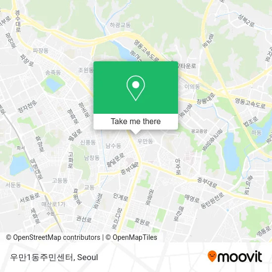 우만1동주민센터 map
