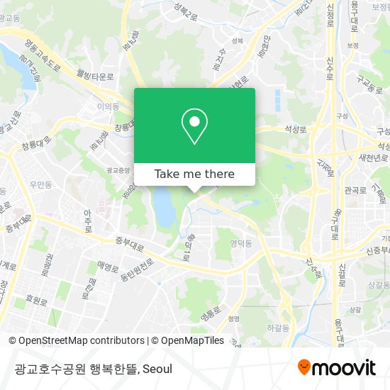 광교호수공원 행복한뜰 map