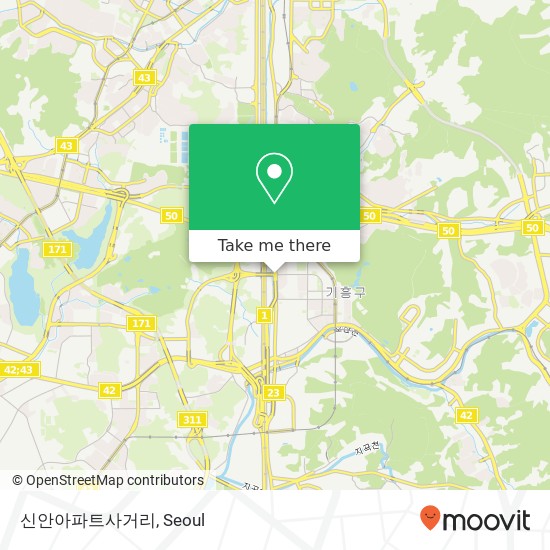 신안아파트사거리 map