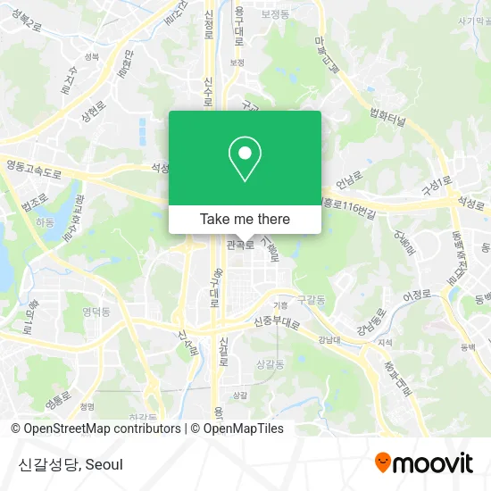 신갈성당 map
