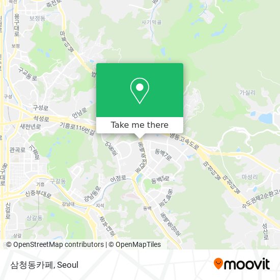삼청동카페 map