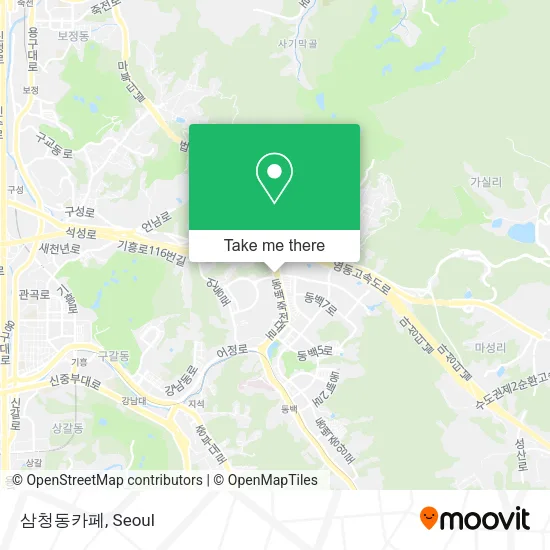 삼청동카페 map