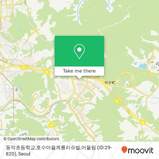 동막초등학교,호수마을계룡리슈빌,어울림 (ID:29-820) map