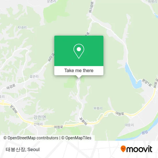 태봉산장 map
