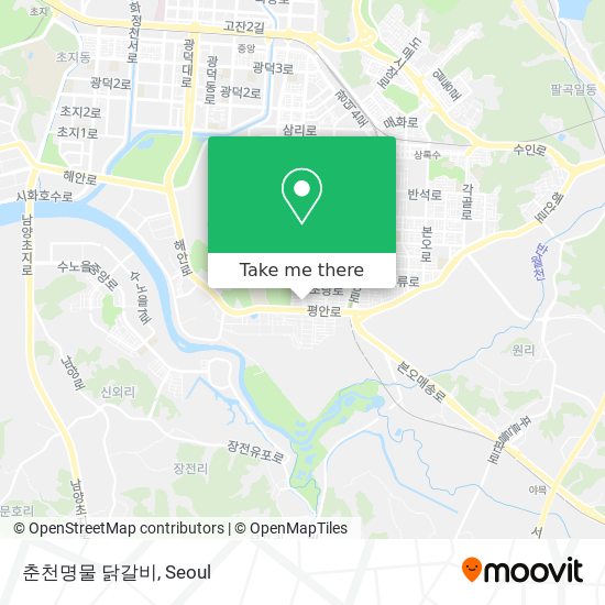 춘천명물 닭갈비 map