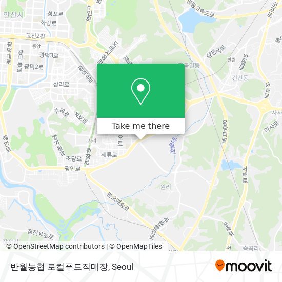 반월농협 로컬푸드직매장 map