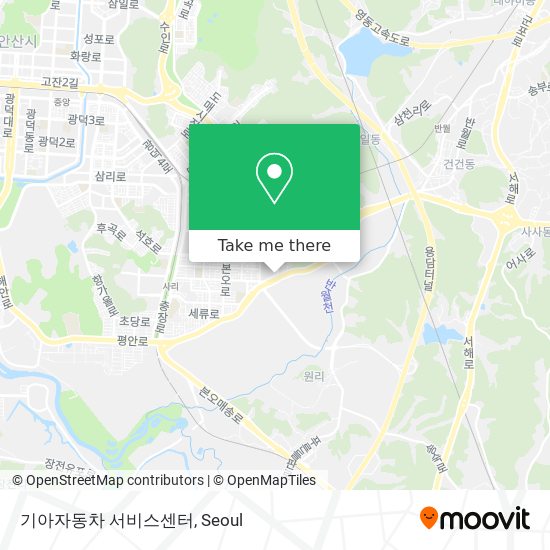 기아자동차 서비스센터 map