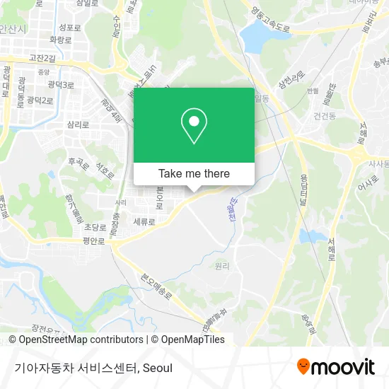 기아자동차 서비스센터 map