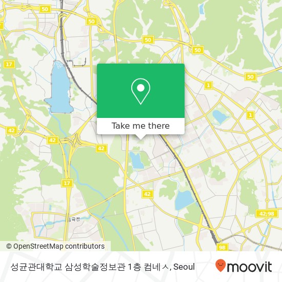 성균관대학교 삼성학술정보관 1층 컴네ㅅ map