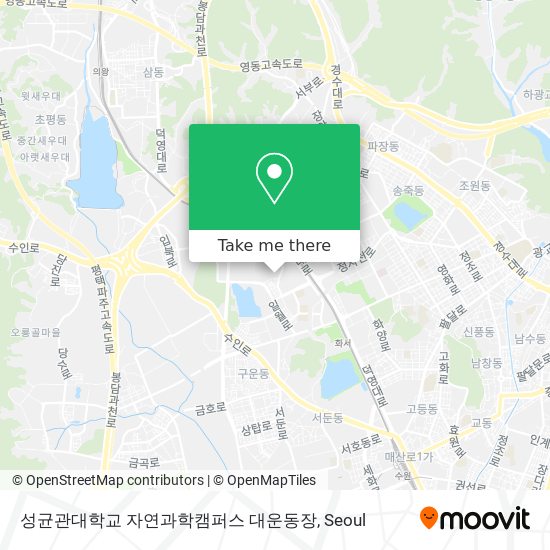 성균관대학교 자연과학캠퍼스 대운동장 map