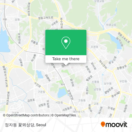 정자동 꽃뫼성당 map