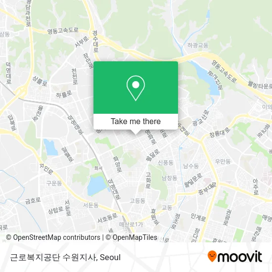 근로복지공단 수원지사 map