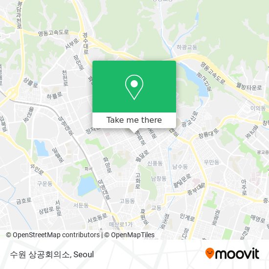 수원 상공회의소 map