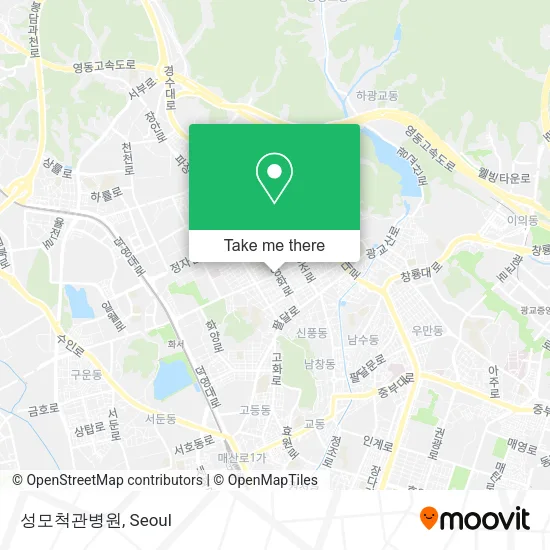성모척관병원 map