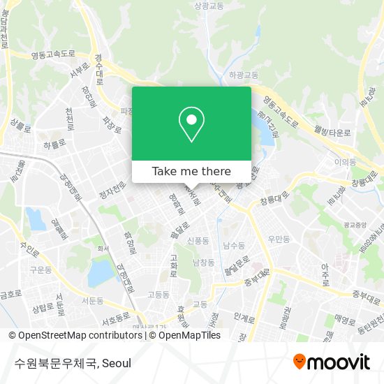 수원북문우체국 map