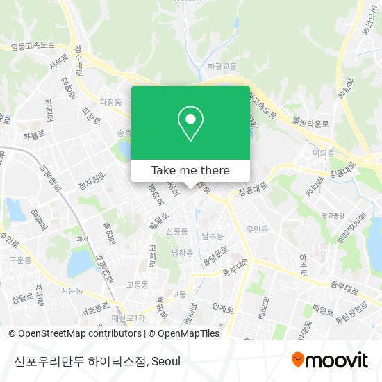 신포우리만두 하이닉스점 map