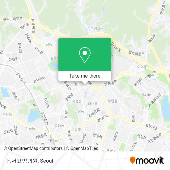 동서요양병원 map