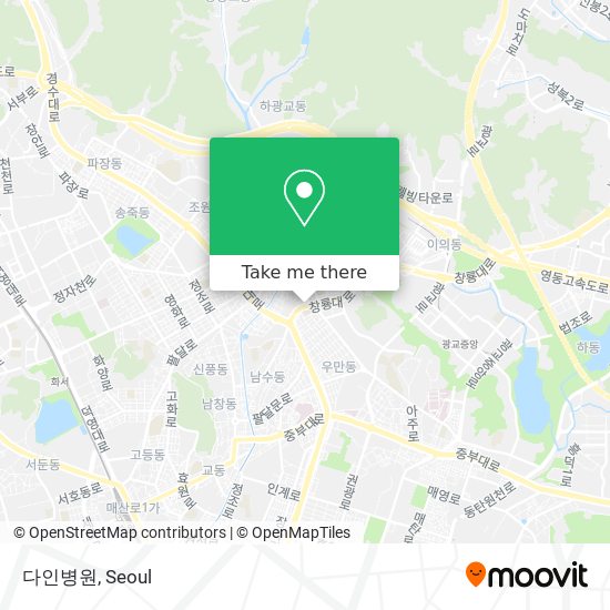 다인병원 map