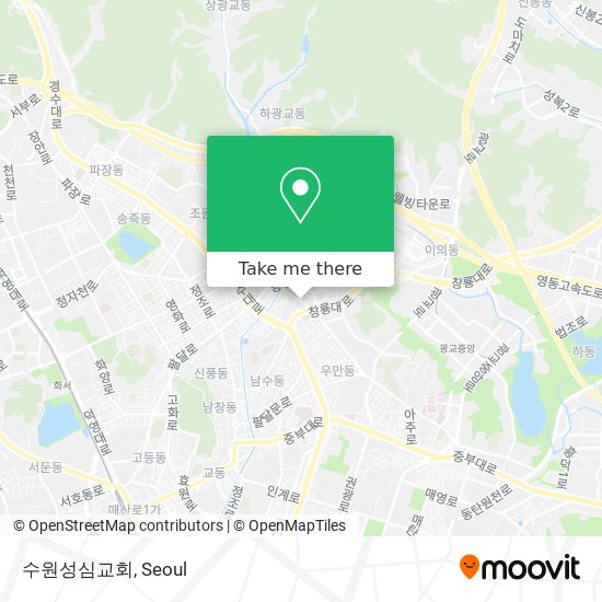 수원성심교회 map