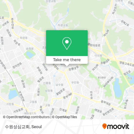 수원성심교회 map