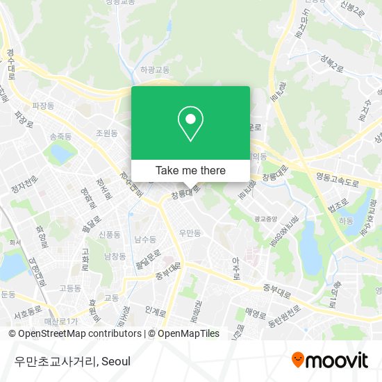 우만초교사거리 map