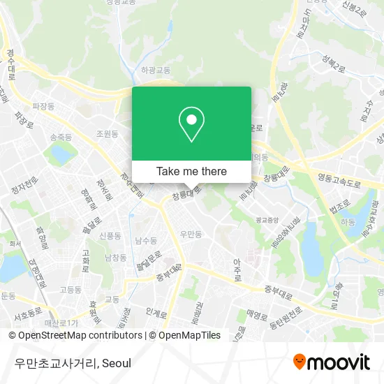 우만초교사거리 map